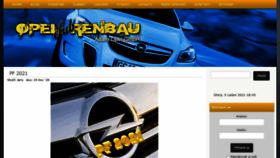 What Opel-klub.cz website looked like in 2021 (3 years ago)