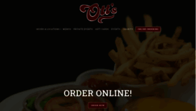 What Ottsrestaurants.com website looked like in 2021 (3 years ago)