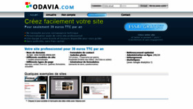 What Odavia.com website looked like in 2021 (3 years ago)