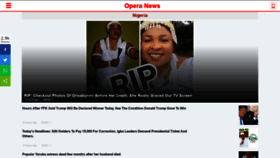 What Opera.news website looked like in 2021 (3 years ago)