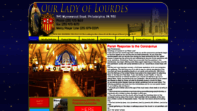 What Ourladylourdes.org website looked like in 2021 (5 years ago)