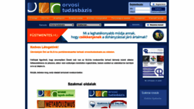 What Orvositudasbazis.eu website looked like in 2021 (3 years ago)