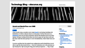 What Obscurus.org website looked like in 2021 (3 years ago)