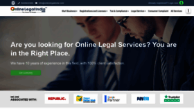 What Onlinelegalindia.com website looked like in 2021 (3 years ago)