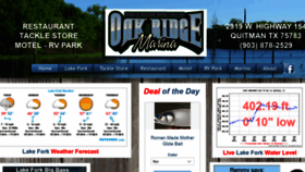 What Oakridgemarina.com website looked like in 2021 (3 years ago)