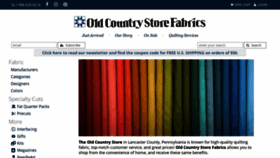What Oldcountrystorefabrics.com website looked like in 2021 (3 years ago)