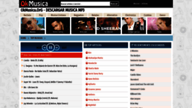 What Okmusica.org website looked like in 2021 (3 years ago)