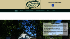 What Owensenergy.com website looked like in 2021 (3 years ago)