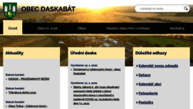 What Obecdaskabat.cz website looked like in 2021 (3 years ago)
