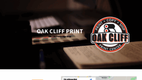 What Oakcliffprint.com website looked like in 2021 (3 years ago)