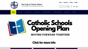 What Ourladyofvictoryschool.org website looked like in 2021 (3 years ago)