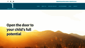 What Open-doors-therapy.co.uk website looked like in 2021 (3 years ago)