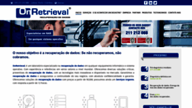What Onretrieval.pt website looked like in 2021 (3 years ago)