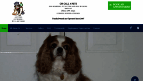 What Oncall4pets.com website looked like in 2021 (3 years ago)