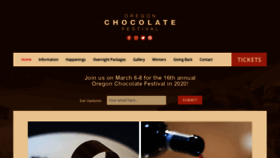 What Oregonchocolatefestival.com website looked like in 2021 (3 years ago)