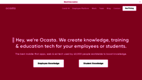 What Ocastastudios.com website looked like in 2021 (3 years ago)