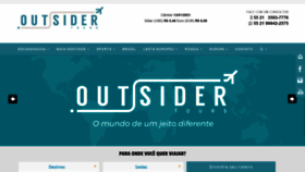 What Outsidertours.com.br website looked like in 2021 (3 years ago)
