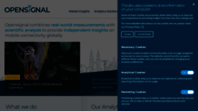 What Opensignal.com website looked like in 2021 (3 years ago)