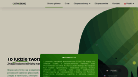 What Outworking.pl website looked like in 2021 (3 years ago)
