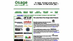 What Osageaudio.com website looked like in 2021 (3 years ago)
