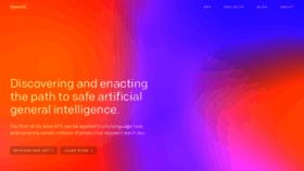 What Openai.com website looked like in 2021 (3 years ago)