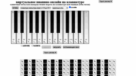 What Online-pianino.ru website looked like in 2021 (3 years ago)