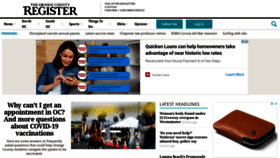 What Ocregister.com website looked like in 2021 (3 years ago)