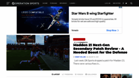 What Operationsports.com website looked like in 2021 (3 years ago)