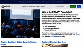 What Owasp.org website looked like in 2021 (3 years ago)