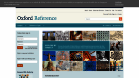 What Oxfordreference.com website looked like in 2021 (3 years ago)