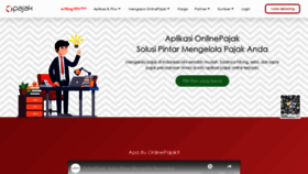 What Online-pajak.com website looked like in 2021 (3 years ago)