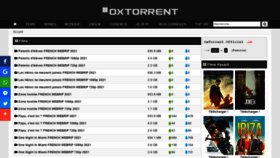 What Oxtorrent.co website looked like in 2021 (3 years ago)