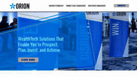 What Orion.com website looked like in 2021 (5 years ago)