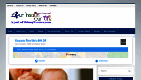 What Ourhealthourlife.com website looked like in 2021 (3 years ago)