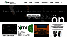 What Orquestajovenesrm.es website looked like in 2021 (3 years ago)