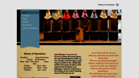 What Oldmillingtonwinery.com website looked like in 2021 (3 years ago)