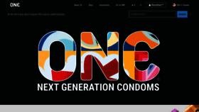 What Onecondoms.com website looked like in 2021 (3 years ago)