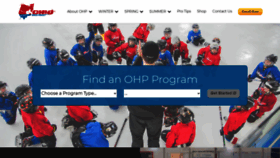 What Ohiohockeyproject.com website looked like in 2021 (3 years ago)