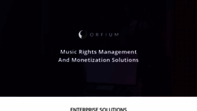 What Orfium.com website looked like in 2021 (3 years ago)