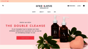 What Oneloveorganics.com website looked like in 2021 (3 years ago)