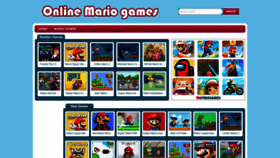 What Online-mariogames.com website looked like in 2021 (3 years ago)