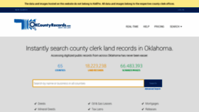 What Okcountyrecords.com website looked like in 2021 (3 years ago)