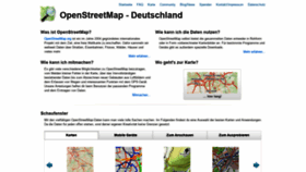 What Openstreetmap.de website looked like in 2021 (3 years ago)