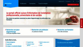What Orientation.ch website looked like in 2021 (3 years ago)
