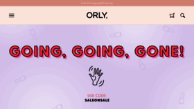 What Orlybeauty.com website looked like in 2021 (3 years ago)