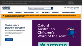 What Oup.com.au website looked like in 2021 (3 years ago)