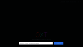 What Oxt.me website looked like in 2021 (3 years ago)