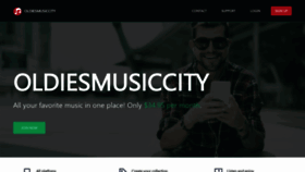What Oldiesmusiccity.net website looked like in 2021 (3 years ago)