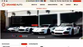 What Orangeauto.ae website looked like in 2021 (3 years ago)