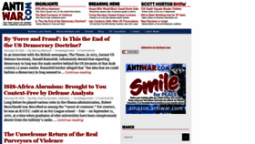 What Original.antiwar.com website looked like in 2021 (3 years ago)